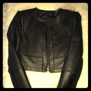 bcbg leather jacket